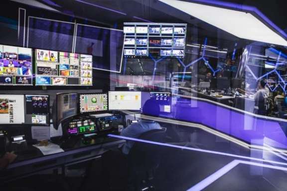 Iran International's studios in London in 2022