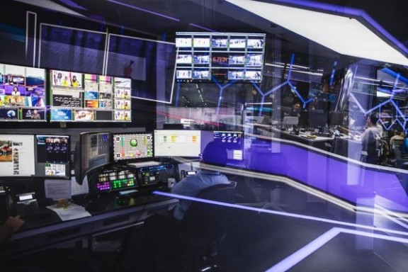 Iran International's studios in London in 2022
