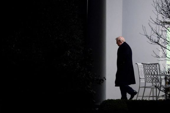 US President Donald Trump walks out of the Oval Office towards Marine One at the White House in Washington, DC, US, November 14, 2025.