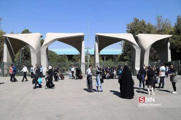 The main entrance of the University of Tehran