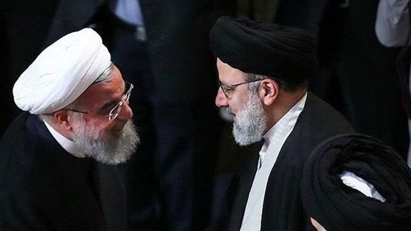 Former president Hassan Rouhani (left) and incumbent Ebrahim Raisi (undated)