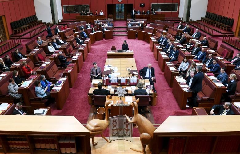 The Australian Senate at Parliament House in Canberra