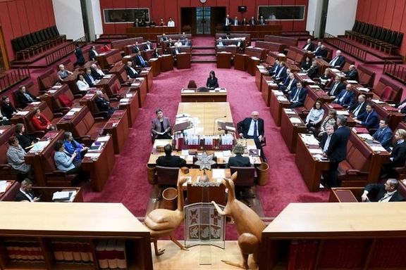 The Australian Senate at Parliament House in Canberra