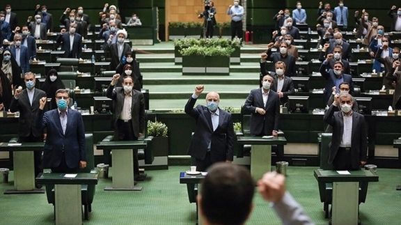 Hardliners pack Iran's parliament, many officers of the IRGC. July 12, 2020