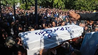 Anti-Regime Slogans Chanted At Funeral Of Murdered Iranian Filmmaker