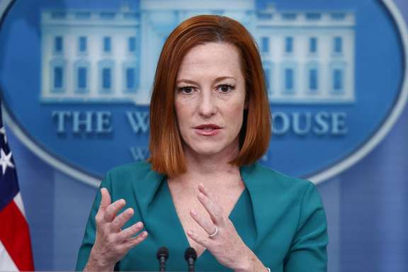 White House Press Secretary Jen Psaki briefing reporters on March 4, 2022