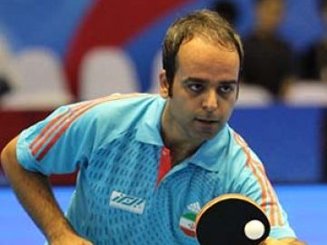 پیروزی کاپیتان پینگپنگ ایران برابر نایبقهرمان المپیک در قهرمانی آسیا