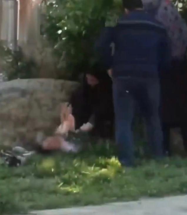 Hijab enforcement police assaulting a little girl in Boroujerd