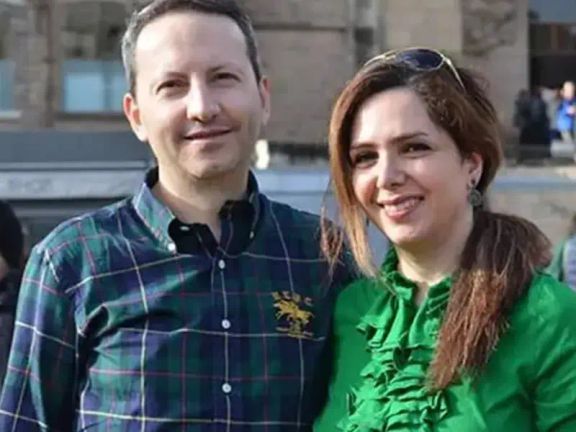 Iranian physician Ahmadreza Jalali with his wife Vida Mehran Nia