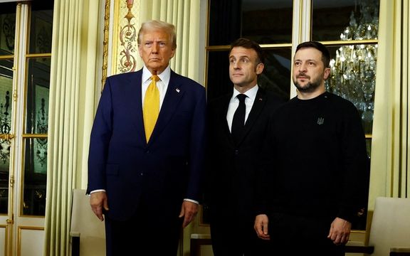 ترامپ، مکرون و زلنسکی در کاخ الیزه دیدار کردند