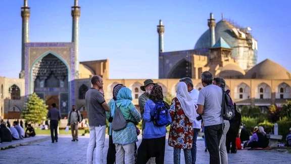 A number of tourists in Iran
