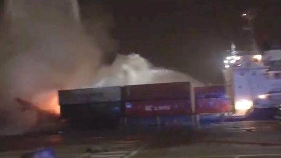 دفتر رسانههای دبی: آتشسوزی کشتی در بندر جبل علی دبی مهار شد