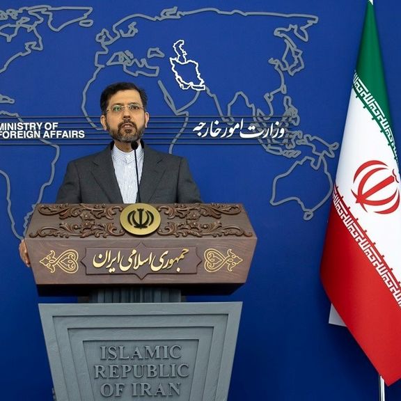 Foreign ministry spokesman Saeed Khatibzadeh briefing reporters. February 7, 2022