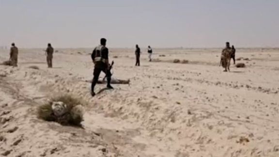 تصویری از ویدیویی که سپاه پاسداران از عملیات خود منتشر کرده است