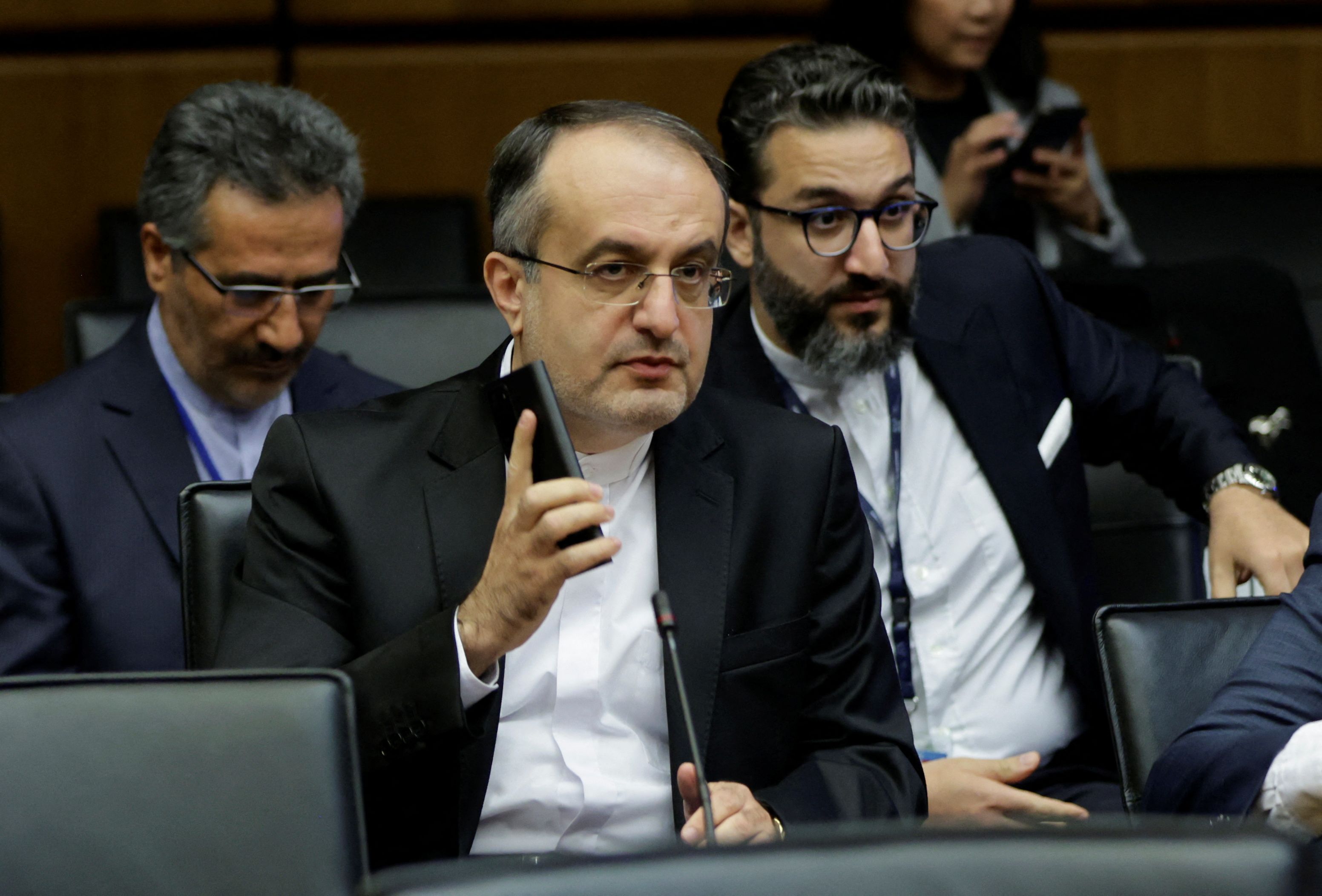 Iranian Charge d'Affaires to UN in Vienna Mohammad Reza Ghaebi 