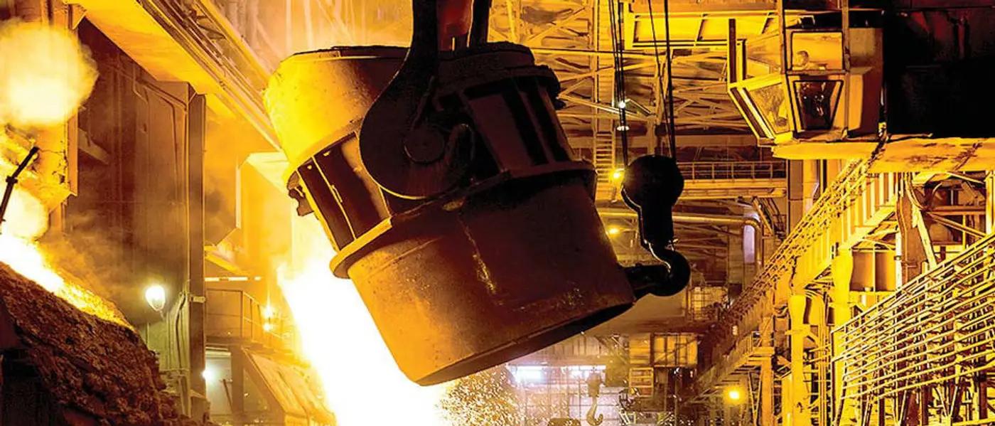 A steel mill producing valuable exports for Iran's cash-strapped economy. (Undated)