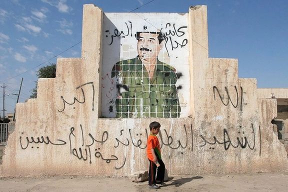 One of the thousands of pictures of former president Saddam Hussein that once dotted the country. This painting was in Tikrit in 2007, four years after Saddam’s fall.