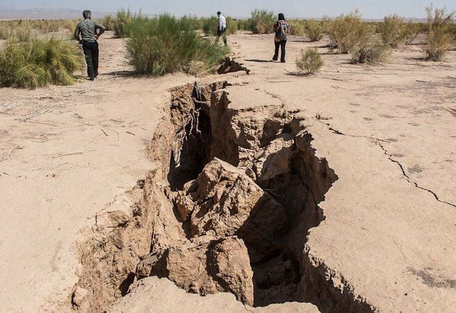 Land subsidence in Iran