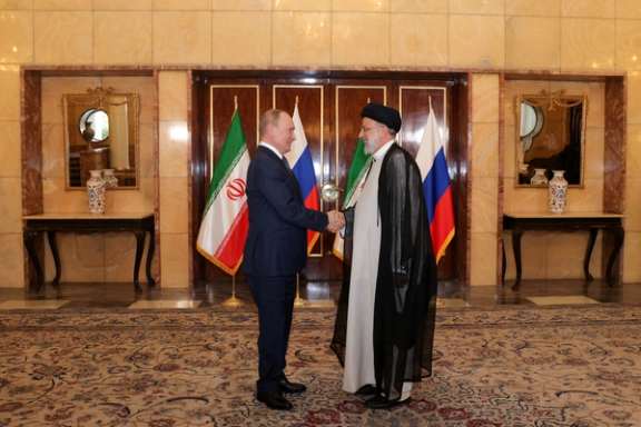 Iranian President Ebrahim Raisi meets with Russian President Vladimir Putin in Tehran, Iran, July 19, 2022.