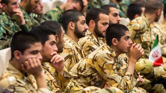 A group of conscripts in Iran.