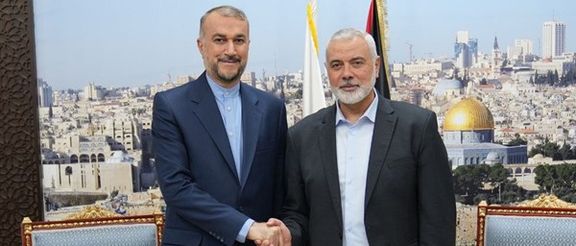 وزیر خارجه جمهوری اسلامی با اسماعیل هنیه، رییس دفتر سیاسی حماس، به صورت تلفنی گفتوگو کرد