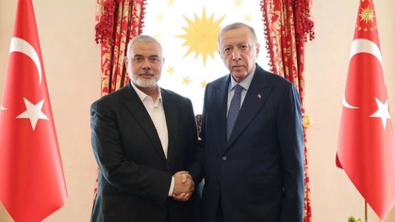 Turkish President Erdogan with Haniyeh. File Photo