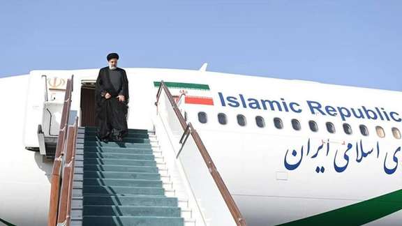 Iran's President Ebrahim Raisi in the Uzbek city of Samarkand on September 14, 2022
