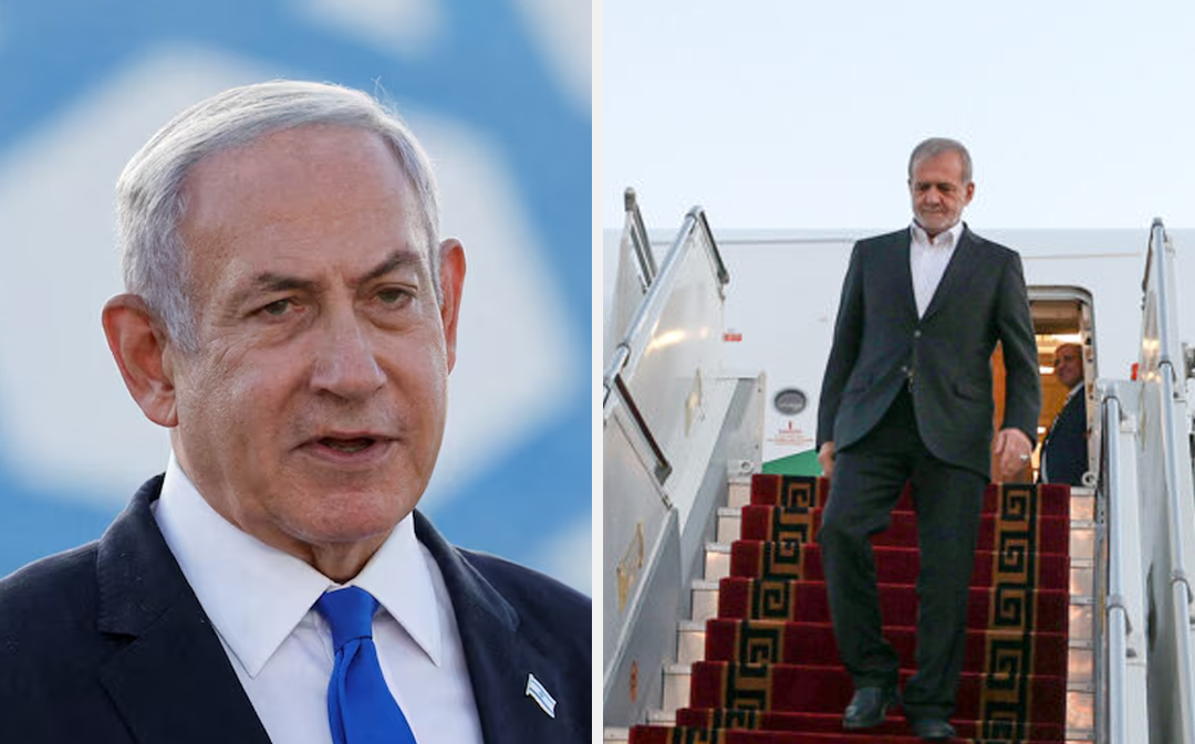 مسعود پزشکیان و بنیامین نتانیاهو در آستانه سفر به جمهوری آذربایجان