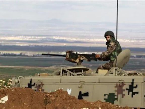 A Jordanian soldier guarding the border with Syria