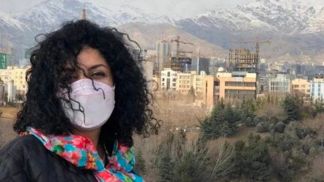 Narges Mohammadi before her arrest last November.