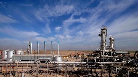 An oil and refining facility in Iran's Khuzestan province.