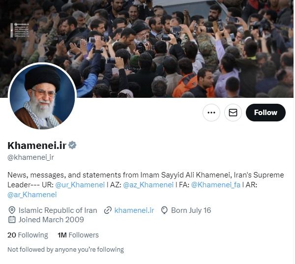 Social Media Users Call On Musk To Close Khamenei’s X Accounts