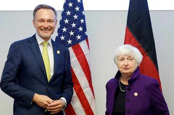 US Treasury Secretary Janet Yellen and Germany's Finance Minister Christian Lindner during the G7 meeting in Niigata, Japan, May 12, 2023