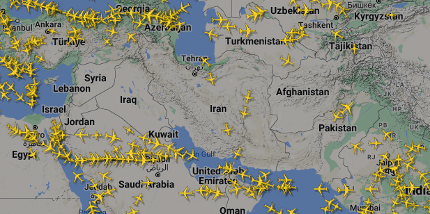 تمامی پروازها در آسمان ایران تا پنج بامداد روز پنج‌شنبه لغو شدند