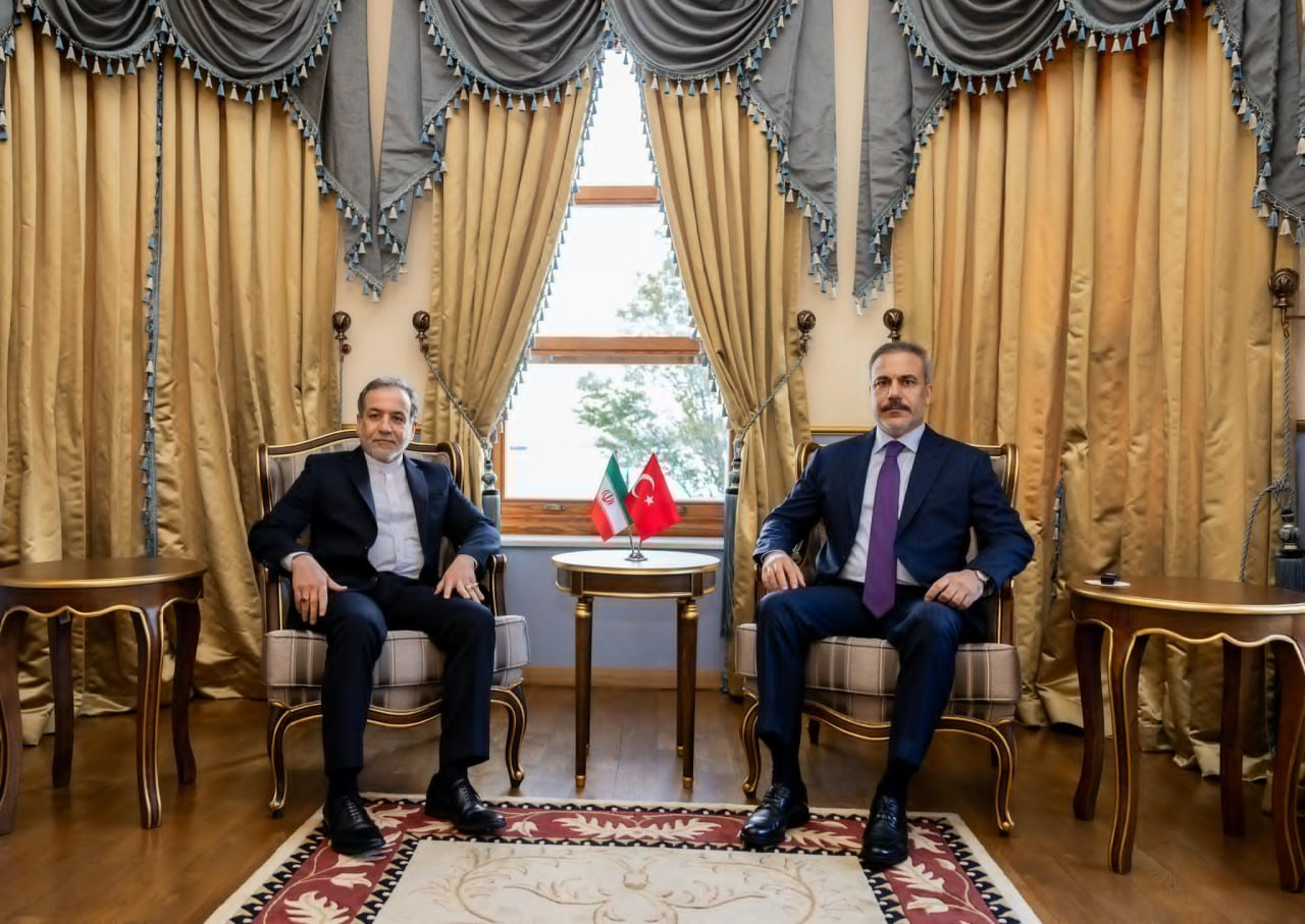 Iran's Foreign Minister Abbas Araghchi met with his Turkish counterpart Hakan Fidan on the sidelines of a South Caucasus nations meeting in Istanbul on October 19, 2024.