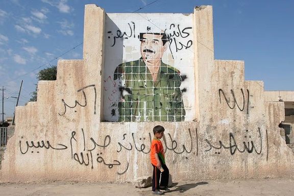 One of the thousands of pictures of former president Saddam Hussein that once dotted the country. This painting was in Tikrit in 2007, four years after Saddam’s fall.