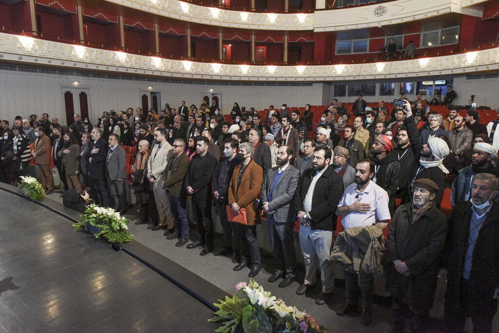 The opening ceremony of Fajr Film Festival at Vahdat hall  (January 2023)