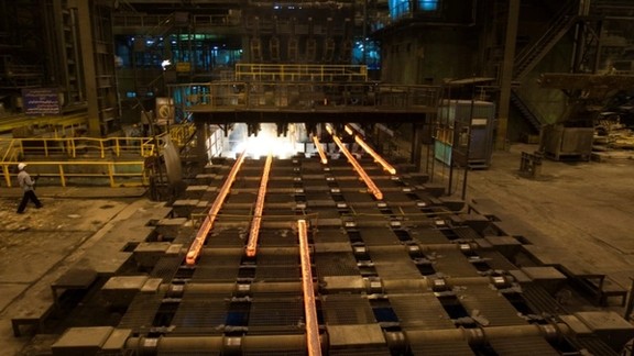 A view of the steel facility in Ahvaz, Khuzestan province, 882 km (548 miles) southwest of Tehran September 28, 2011.