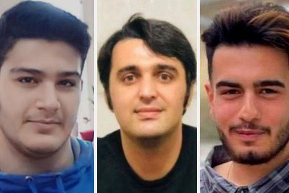Arshia Takdastan, 18, Mehdi Mohammadifard, 19, and Javad Rouhi, 31