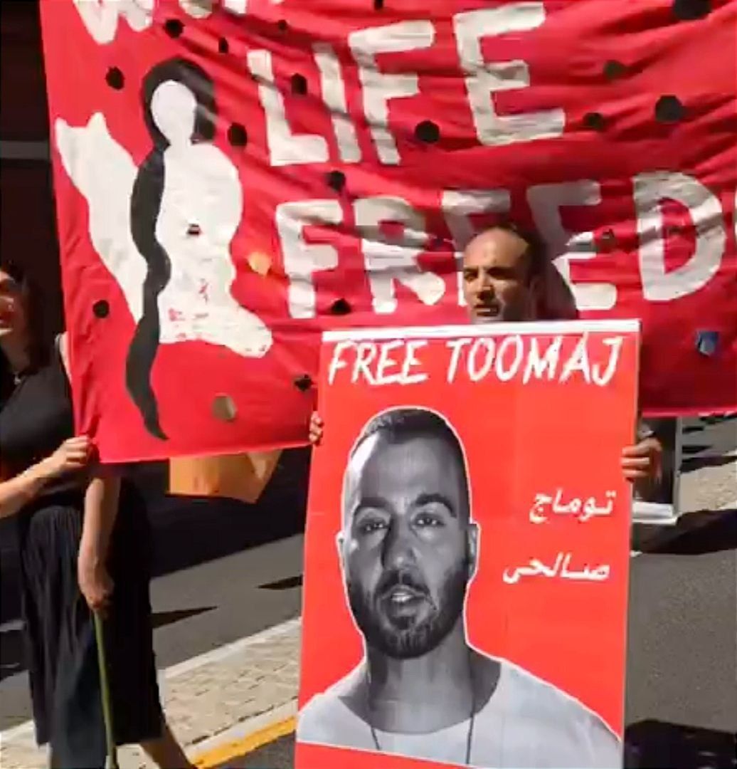 ایرانیان مقیم ده‌ها شهر جهان در حمایت از توماج صالحی و دیگر زندانیان سیاسی تجمع کردند