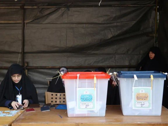 A polling station in Iran on March 1, 2024