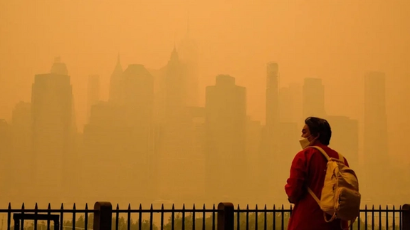 با ادامه آتشسوزیهای کانادا، نیویورک از نظر هوا آلودهترین شهر جهان شد