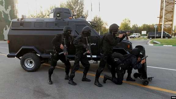 Special riot police in Iran. FILE PHOTO