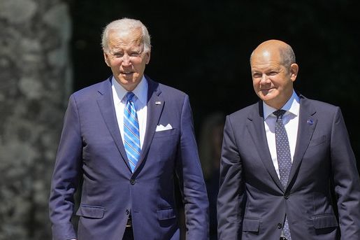 بایدن و صدراعظم آلمان در کاخ سفید درباره کمک به اوکراین در برابر تجاوز روسیه رایزنی کردند