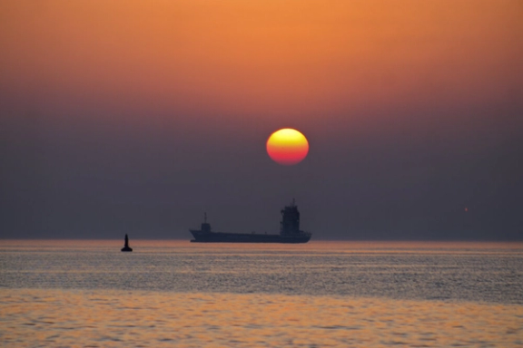 A file photo of the Strait of Hormuz