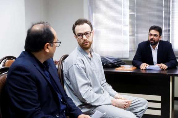 Swedish EU employee Johan Floderus attends a court session in Tehran, Iran, December 10, 2023.