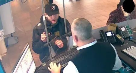 A frame of the footage released by UK police showing Magomed-Husejn Dovtaev gathering intel on Iran International's former headquarters