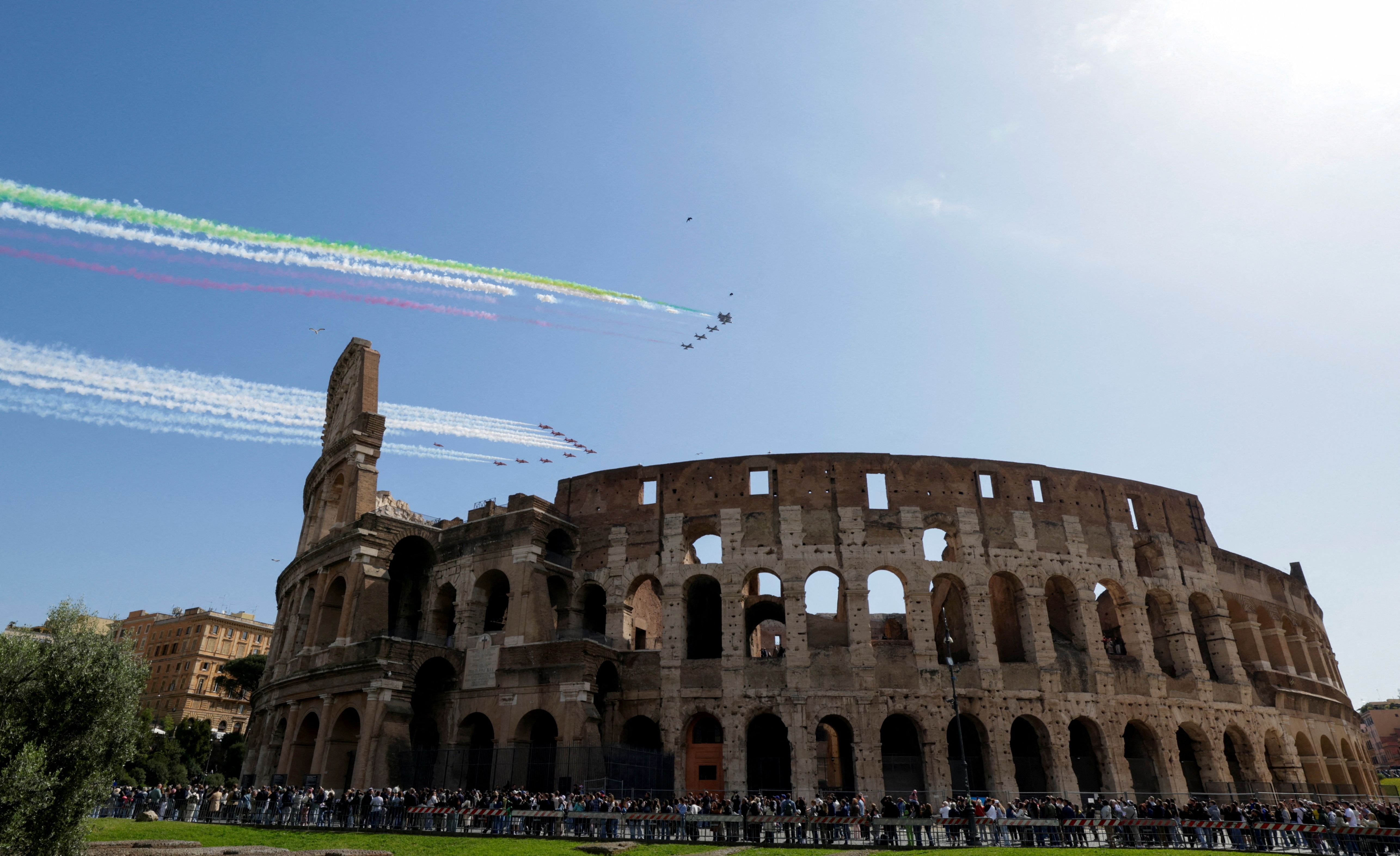 The Colosseum in Rome, Italy 
