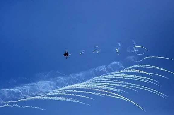 Official photo showing air force drills by Iran. October 21, 2021