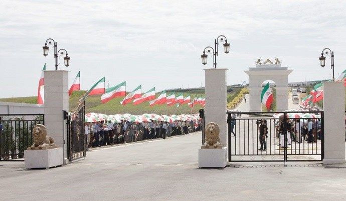 The entrance of MEK’s camp Ashraf in Albania (file photo)